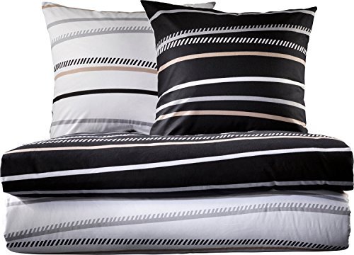 Traumhafte Bettwäsche aus Renforcé - schwarz 155x200 von Erwin Müller Traumhafte Bettwäsche aus Renforcé - schwarz 155x200 von Erwin Müller