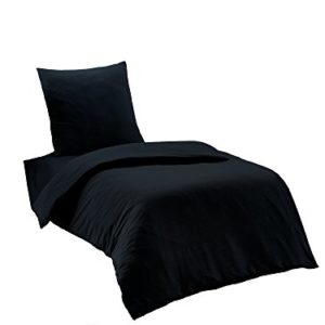 Kuschelige Bettwäsche aus Renforcé - schwarz 155x220 von Elit Home Collection
