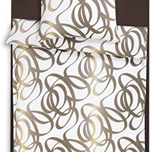 Kuschelige Bettwäsche aus Satin - braun 135x200 von Estella