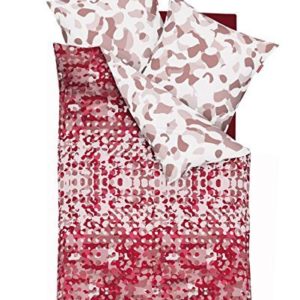 Schöne Bettwäsche aus Satin - rot 135x200 von Kaeppel