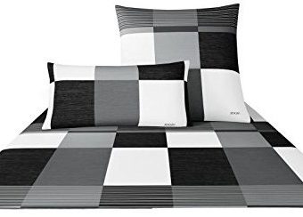 Schöne Bettwäsche aus Satin - schwarz 140x200 von Joop!