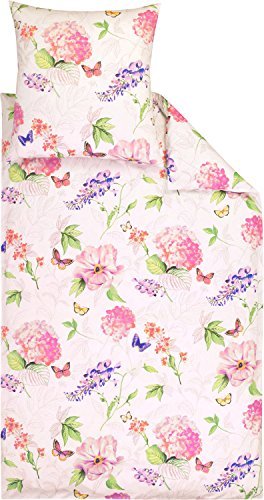 Traumhafte Bettwäsche aus Satin - weiß 135x200 von Estella