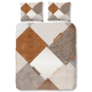 Hübsche Bettwäsche aus Renforcé - braun 155x220 von Good Morning!