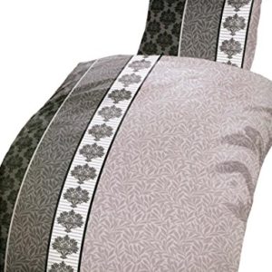 Hübsche Bettwäsche aus Microfaser - braun 135x200 von Leonado Vicenti