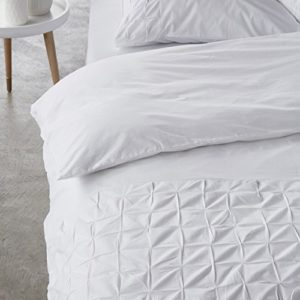 Schöne Bettwäsche aus Perkal - weiß 135x200 von Essenza