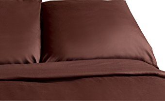 Schöne Bettwäsche aus Satin - braun 155x220 von Carpe Sonno