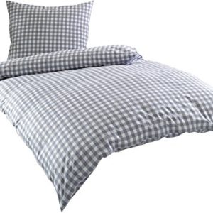 Schöne Bettwäsche aus Batist - grau 155x220 von Bettwaesche-mit-Stil