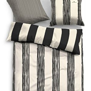 Traumhafte Bettwäsche aus Satin - schwarz 135x200 von TOM TAILOR