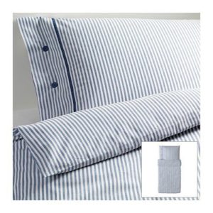 Kuschelige Bettwäsche aus Baumwolle - weiß 155x220 von Ikea