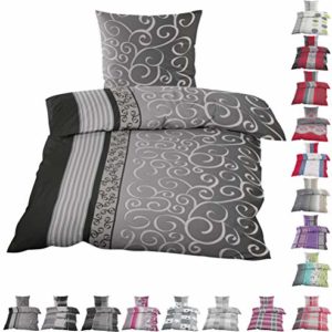 Traumhafte Bettwäsche aus Fleece - schwarz 135x200 von Home-Impression