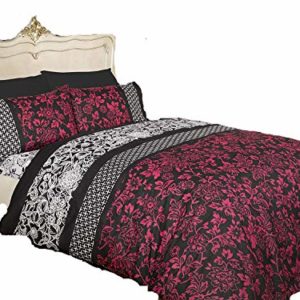 Hübsche Bettwäsche aus Polyester - schwarz 200x200 von A&R