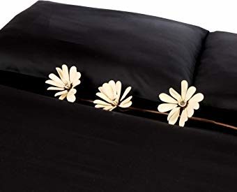 Kuschelige Bettwäsche aus Satin - schwarz 135x200 von Carpe Sonno