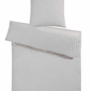 Traumhafte Bettwäsche aus Flanell - grau 155x220 von Carpe Sonno