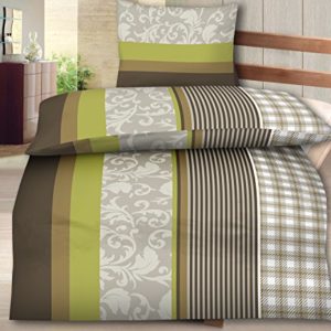 Kuschelige Bettwäsche aus Fleece - braun 135x200 von Bettenpoint