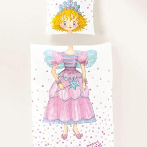 Schöne Bettwäsche aus Satin - Prinzessin rosa 135x200 von Bierbaum