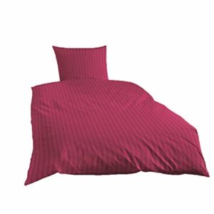 Traumhafte Bettwäsche aus Satin - rot 155x220 von Primera