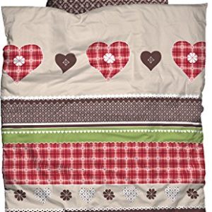 Traumhafte Bettwäsche aus Baumwolle - braun 135x200 von Casatex