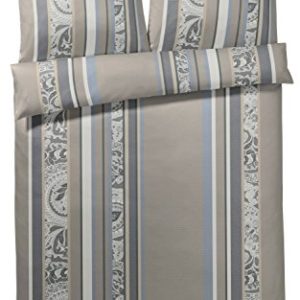 Hübsche Bettwäsche aus Mako-Satin - grau 155x220 von Joop!