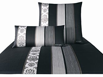 Kuschelige Bettwäsche aus Satin - schwarz 135x200 von Joop