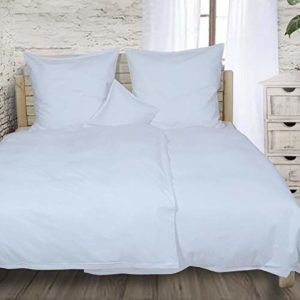 Kuschelige Bettwäsche aus Flanell - weiß 135x200 von Momm feine Bettwäsche