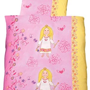 Kuschelige Bettwäsche aus Linon - Prinzessin rosa 100x135