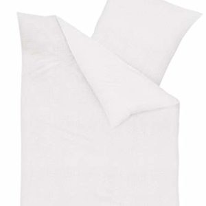 Schöne Bettwäsche aus Seersucker - weiß 135x200 von Kaeppel