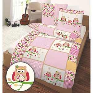 Traumhafte Bettwäsche aus Renforcé - rosa 135x200 von Kinderbutt
