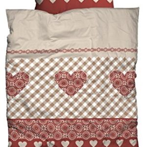Traumhafte Bettwäsche aus Biber - braun 135x200 von Casatex