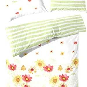 Kuschelige Bettwäsche aus Renforcé - grün 155x220 von Hahn