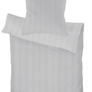 Kuschelige Bettwäsche aus Satin - grau 135x200 von Schlafgut