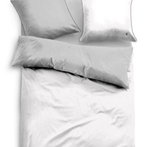 Traumhafte Bettwäsche aus Satin - grau 155x200 von TOM TAILOR
