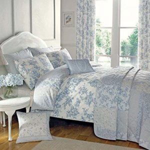 Hübsche Bettwäsche aus Baumwolle - blau 135x200 von Duvet Cover Set