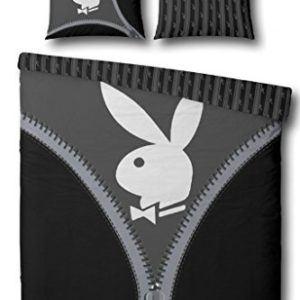 Traumhafte Bettwäsche aus Baumwolle - schwarz 135x200 von Playboy
