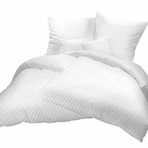 Hübsche Bettwäsche aus Damast - weiß 135x200 von Carpe Sonno