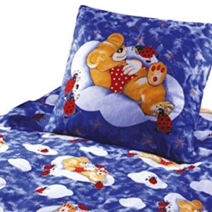 Schöne Bettwäsche aus Renforcé - blau 100x135