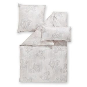 Kuschelige Bettwäsche aus Satin - grau 135x200 von Estella