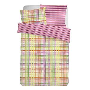 Traumhafte Bettwäsche aus Satin - rosa 135x200 von Vanezza