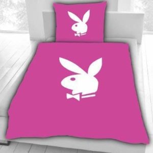 Hübsche Bettwäsche aus Polyester - rosa 135x200 von Playboy