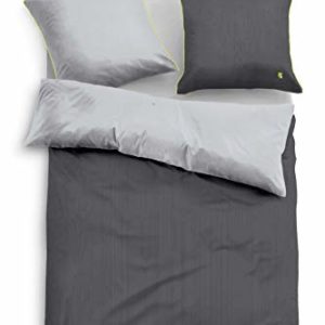 Hübsche Bettwäsche aus Satin - grün 135x200 von TOM TAILOR