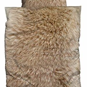 Kuschelige Bettwäsche aus Biber - braun 135x200 von Casatex