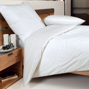 Schöne Bettwäsche aus Biber - grau 135x200 von Janine