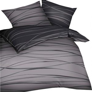 Schöne Bettwäsche aus Biber - grau 200x200 von Kaeppel