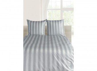 Schöne Bettwäsche aus Damast - grau 135x200 von Curt Bauer