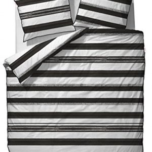 Traumhafte Bettwäsche aus Mako-Satin - schwarz 135x200 von ESPRIT