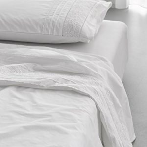 Traumhafte Bettwäsche aus Perkal - weiß 135x200 von Essenza