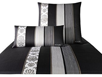 Schöne Bettwäsche aus Satin - schwarz 135x200 von Joop!